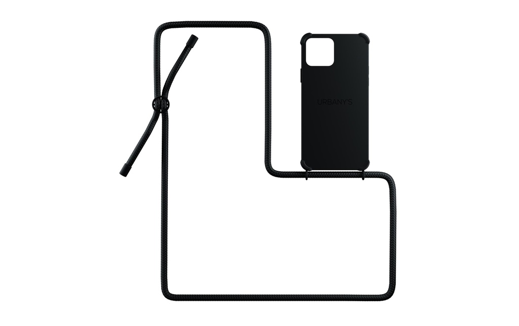 Urbany's Necklace Case iPhone 14 Plus All Black Matt