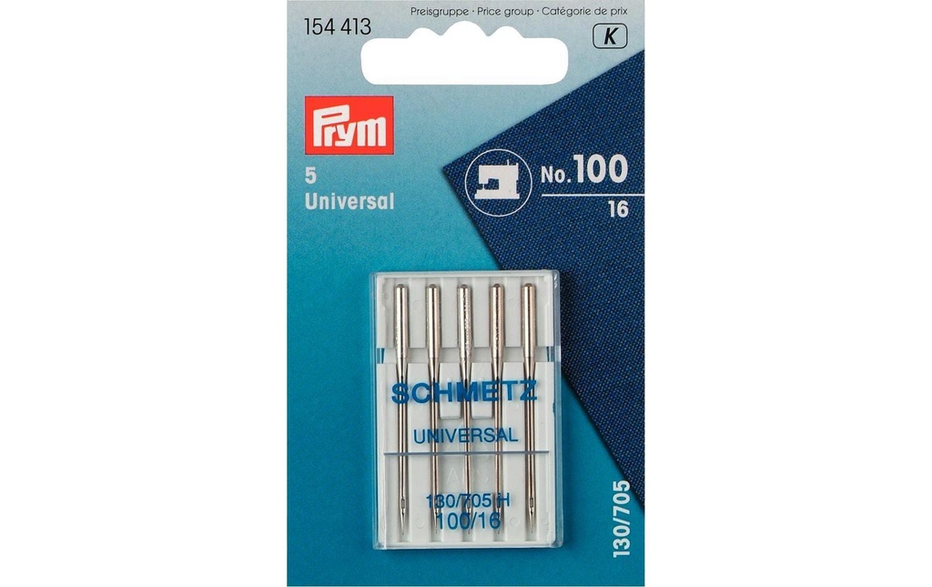 Prym Aiguille de machine à coudre Standard Nr. 100, 5 Pièce/s