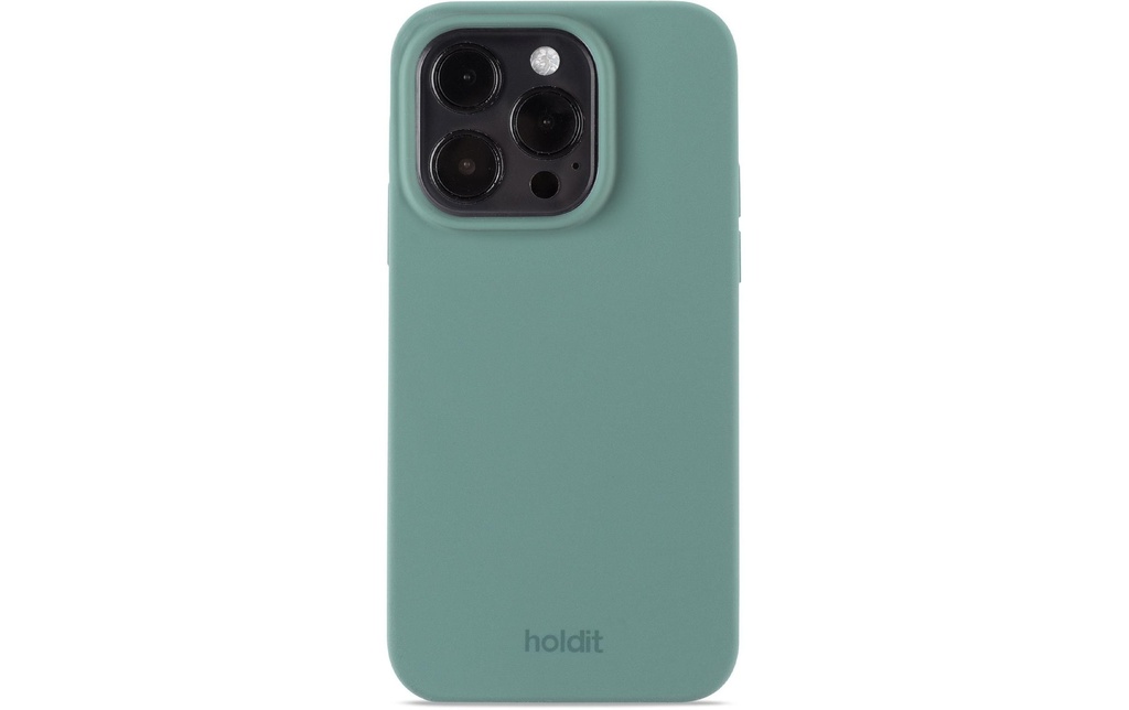 Holdit Coque arrière Silicone iPhone 14 Pro Vert