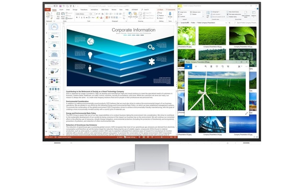 EIZO Moniteur EV2485 Swiss Edition Blanc