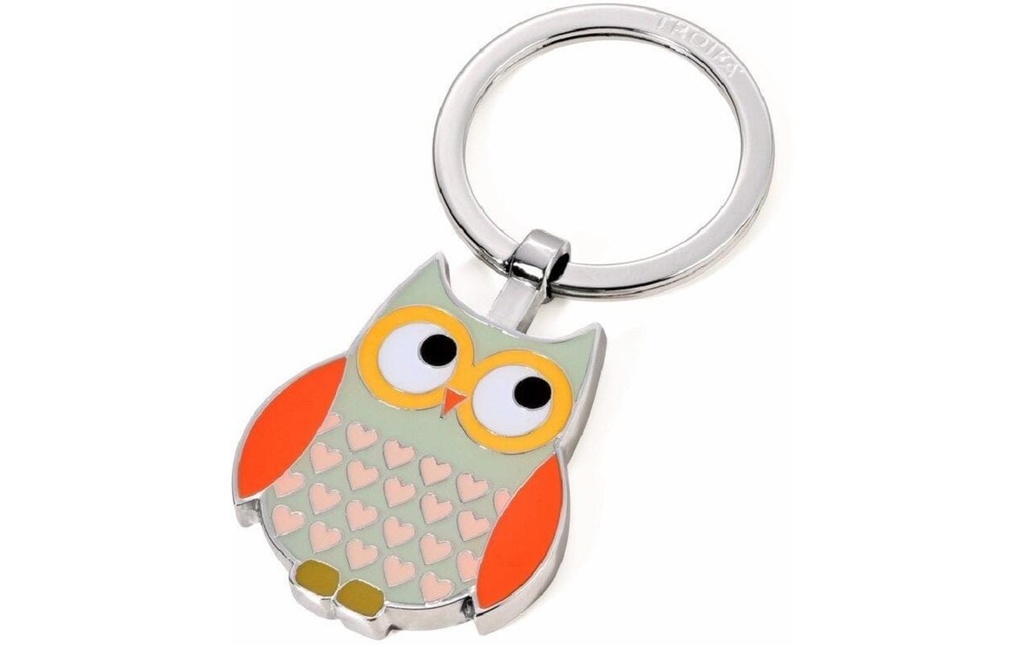 Troika Porte-clés Hibou Rosy