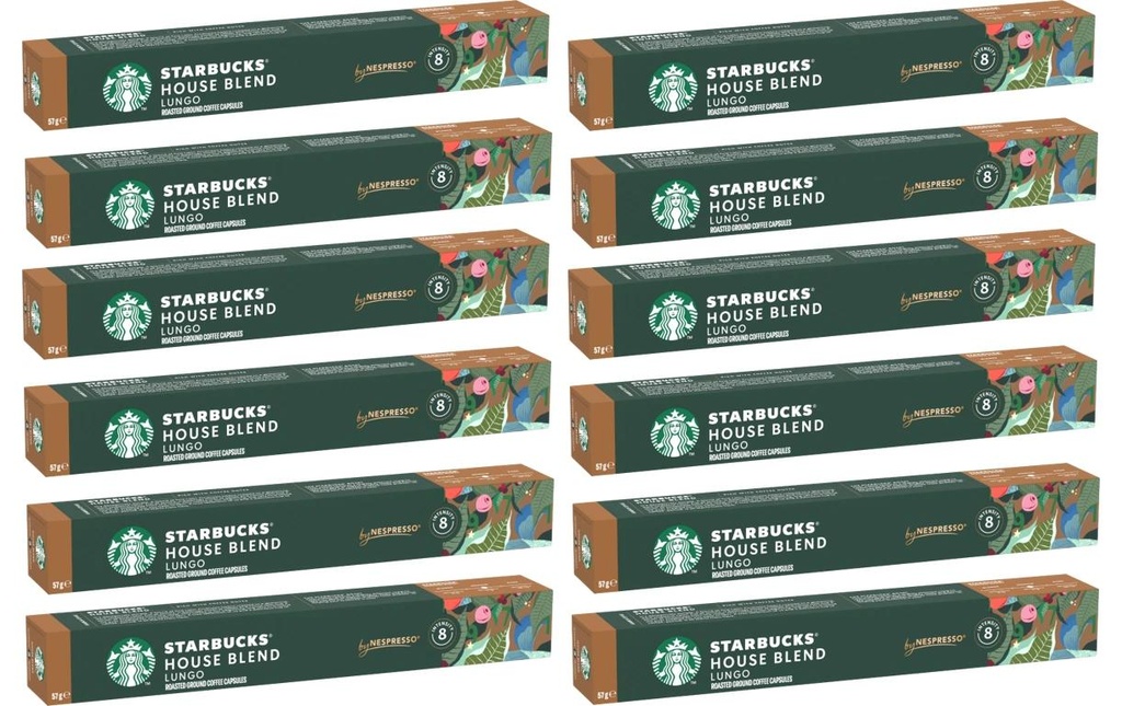 Starbucks Capsules de café House Blend 12 x 10 pièces