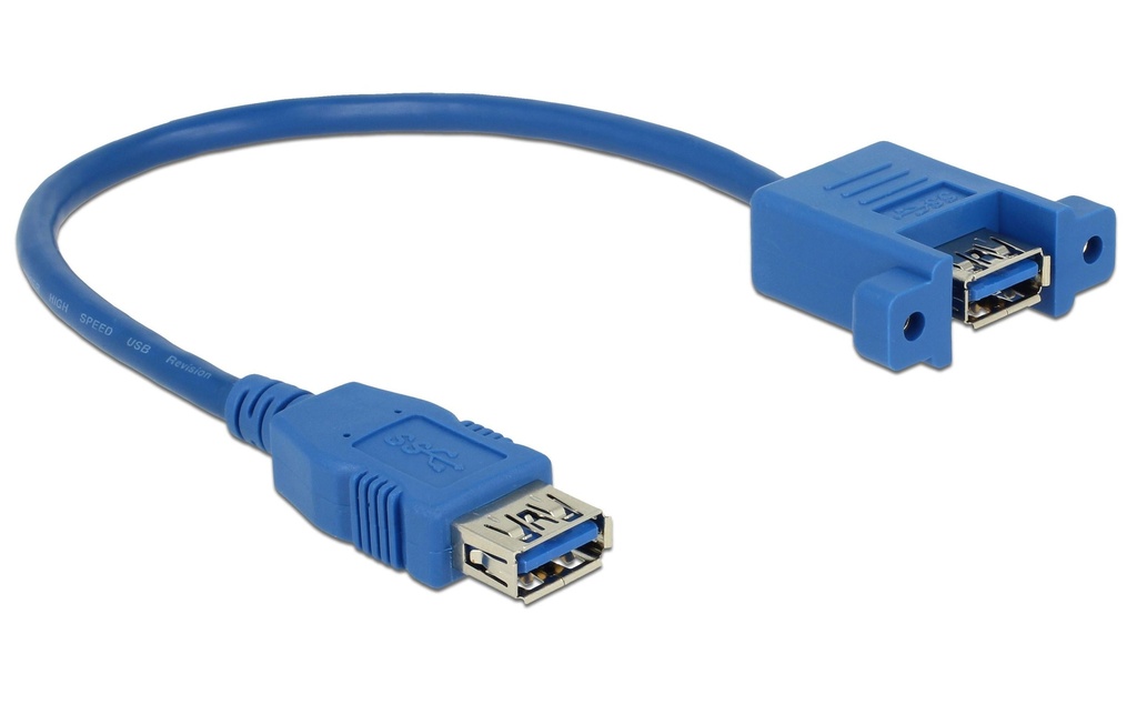 Delock Câbles rallonges à encastrer USB 3.0  USB-A - USB-A 0.15 m