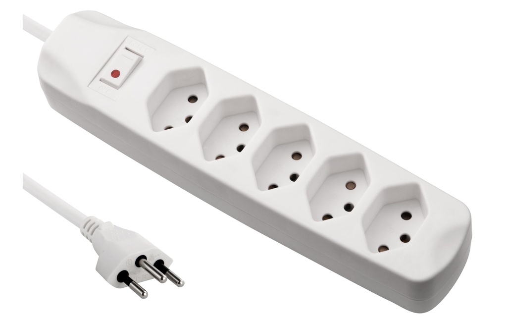 FURBER.power Bloc multiprises 5x T13 avec interrupteur, blanc
