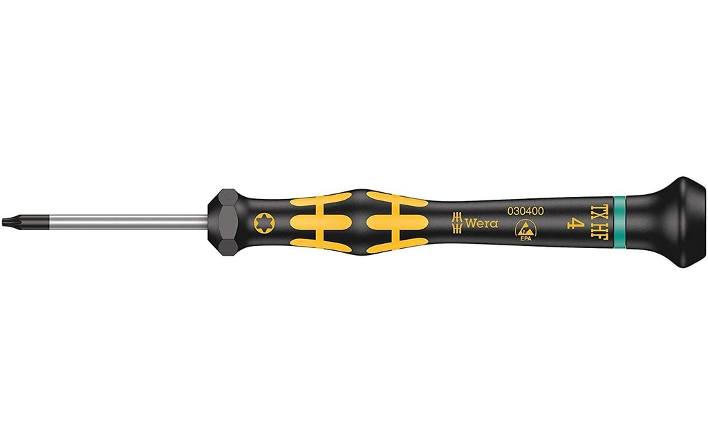 Wera Tournevis 1567 ESD Micro HF TX 4 x 40 mm Torx