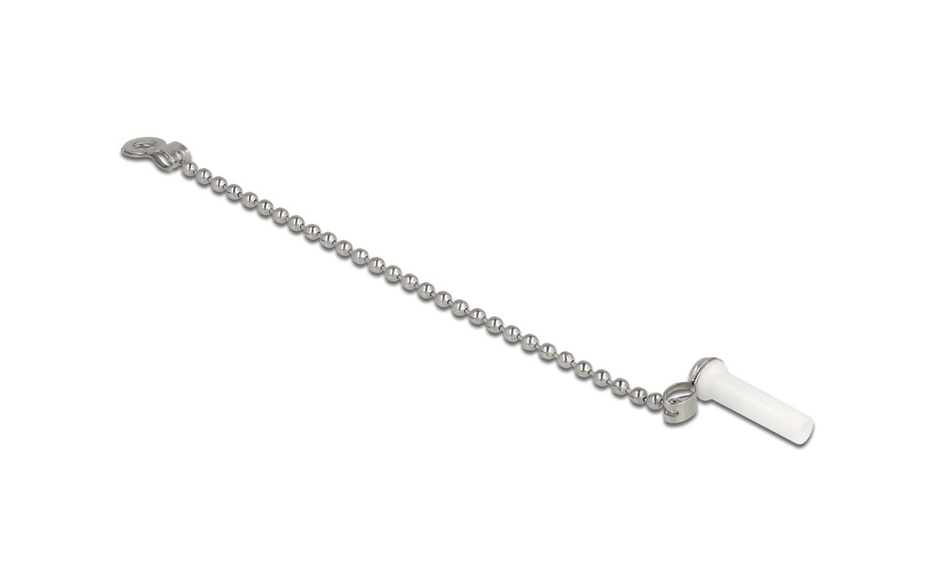 Delock Protection anti-poussière Pour Connecteur LC avec châine, 1 pc, blanc