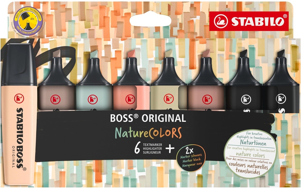 STABILO STABILO Boss NatureColors étui (8 pces)