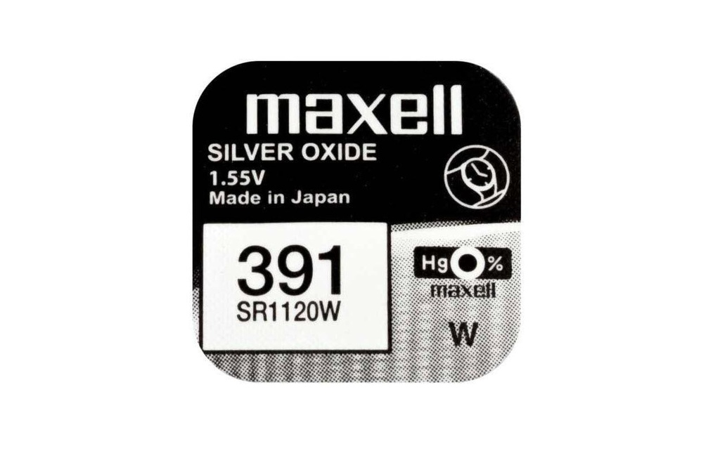 Maxell Europe LTD. Pile bouton 391 SR1120W , 10 Pièce/s