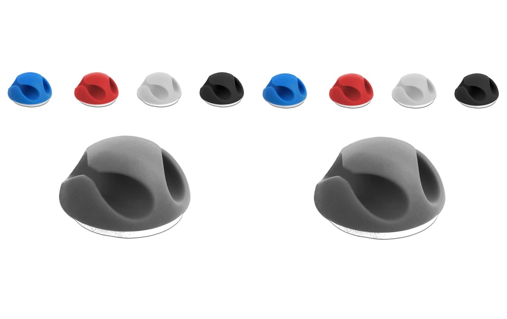 Delock Porte-câble 4 mm, 5x2 pièces, couleur, 2 traversées