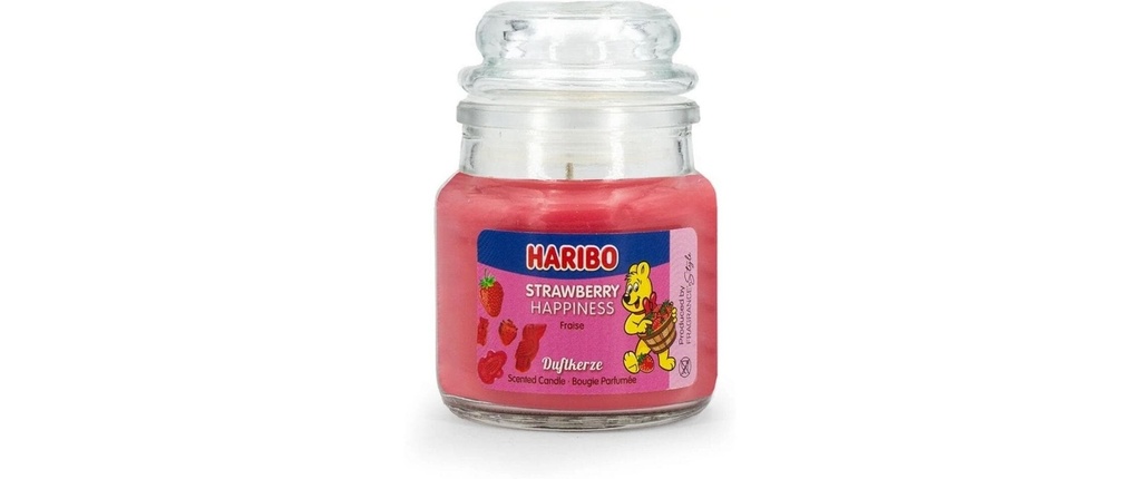 balthasar Bougie parfumée Haribo Strawberry Hapiness 6 x 9 cm