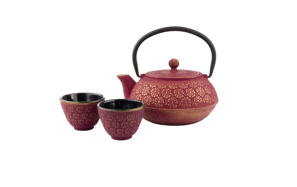 Bredemeijer Théière Shanghai 0,6 litre, 2 tasses incluses