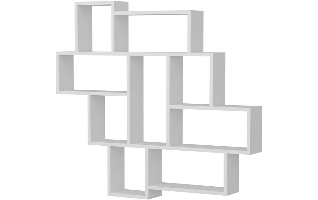 Woody Fashion Étagère Parola 115,5 x 103,5 cm, Blanc