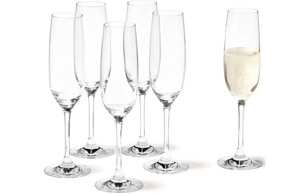 LEONARDO Verre à champagne Ciao 190 ml, 6 Pièce/s, Transparent 
