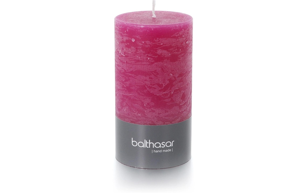 balthasar Bougie cylindrique Rustico 13 x 7 cm, framboise