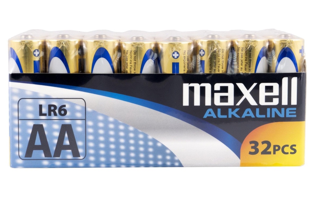 Maxell Europe LTD. Pile Alkaline AA , 32 Pièce/s