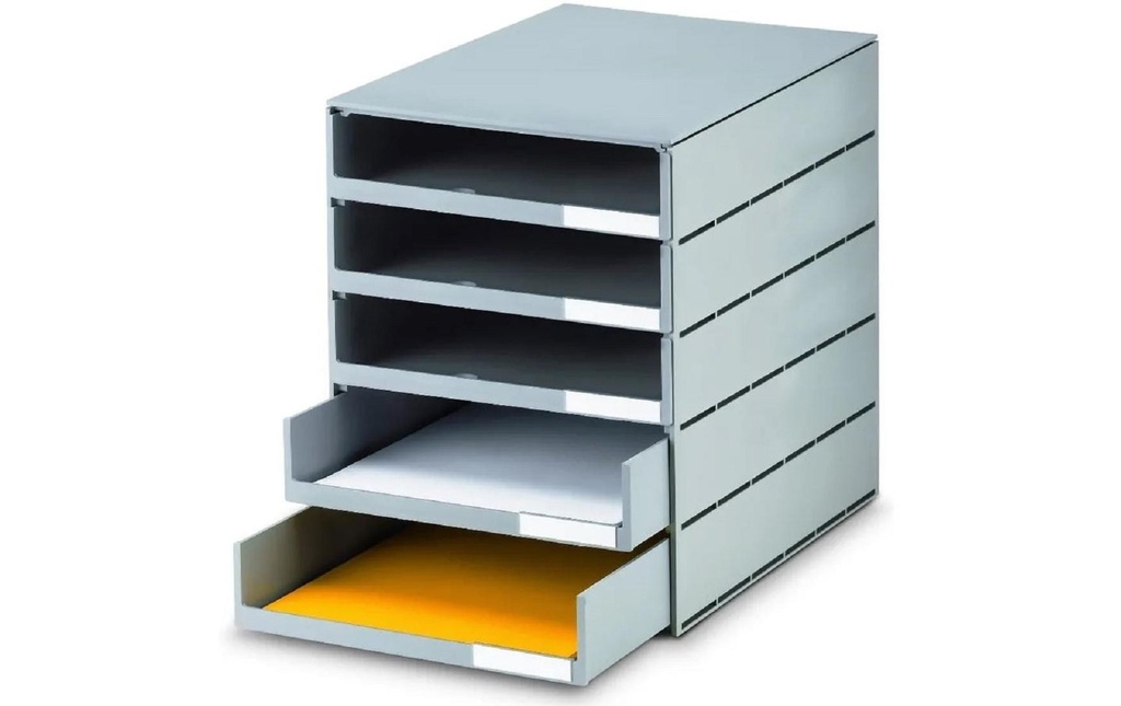 Styro Boîte à tiroirs Styroval Pro, 5 tiroirs, Gris