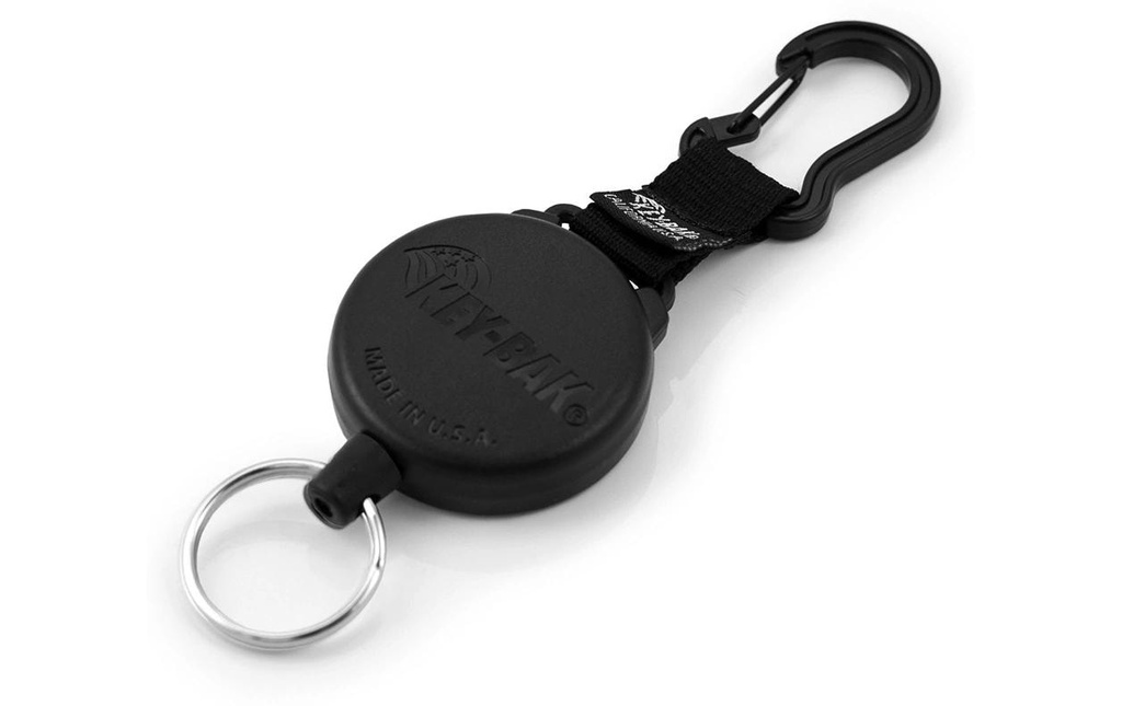 KEY-BAK Porte-carte KB 488 120 cm, avec mousqueton, noir