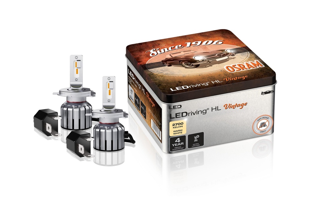 OSRAM LEDriving Off-Road LED Retrofit Vintage H4/H19/R2(Bilux) Voiture de tourisme