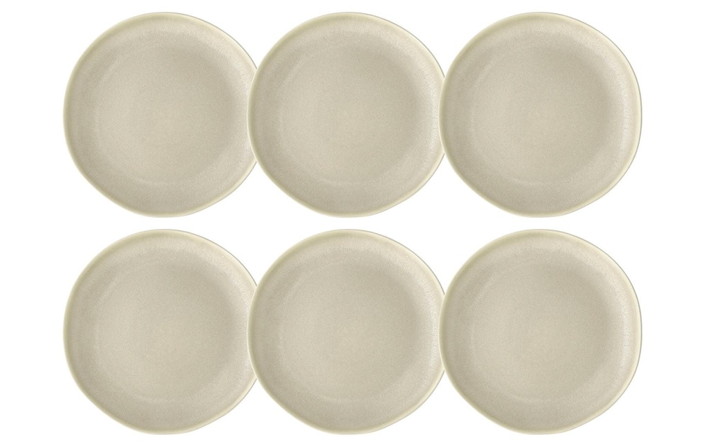 Villa Collection Assiettes pour le petit-déjeuner et à dessert Shoku Ø 20 cm, 6 Pièce/s, Beige
