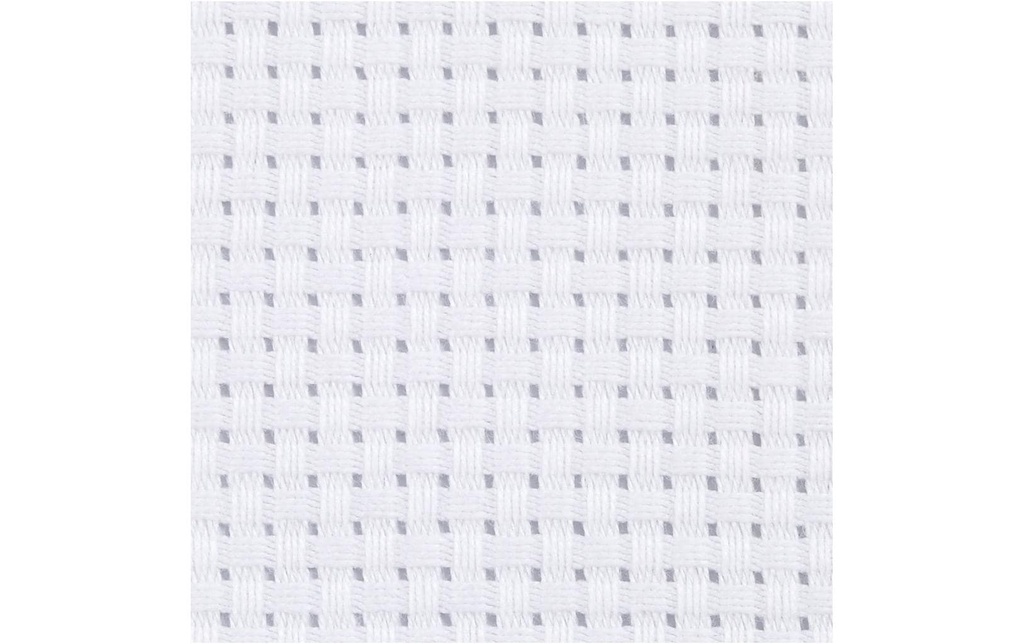 Creativ Company Tissu Aida 3 m x 150 cm, blanc
