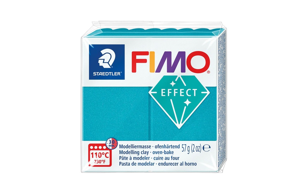 Fimo Matière à modeler Effet 57g Turquoise métallisé