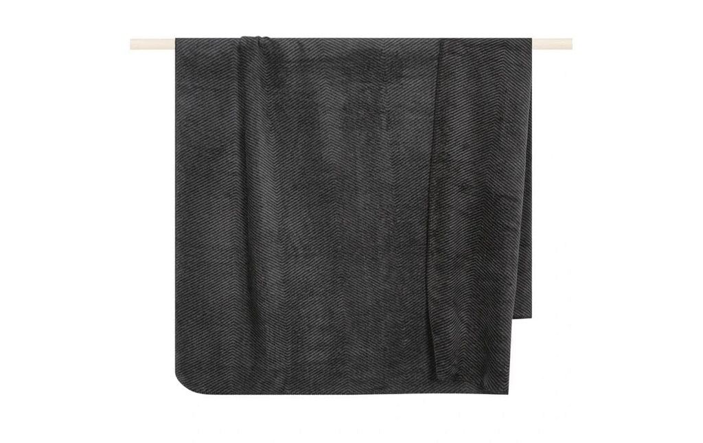 pad Couverture Byron 150 x 200 cm, noir-gris moyen