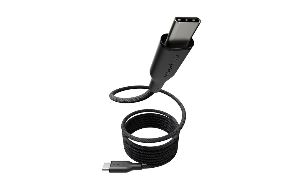emPower by PanzerGlass Câble USB 2.0 Magnétique 240 W  Univers Noir USB-C - USB-C 1.5 m