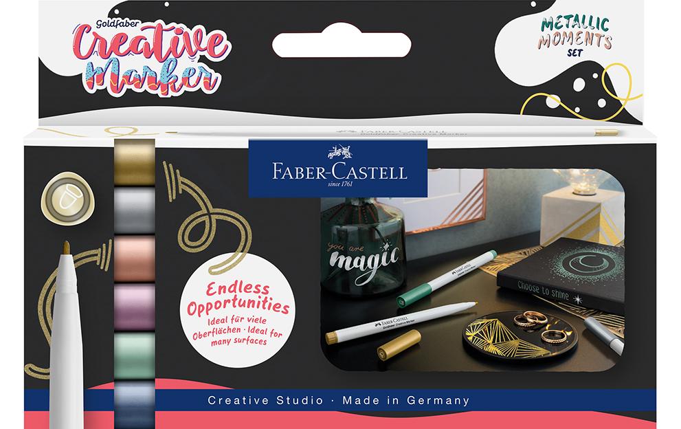 FABER-CASTELL Gofa Creativ marqueur métal. (6 pces)
