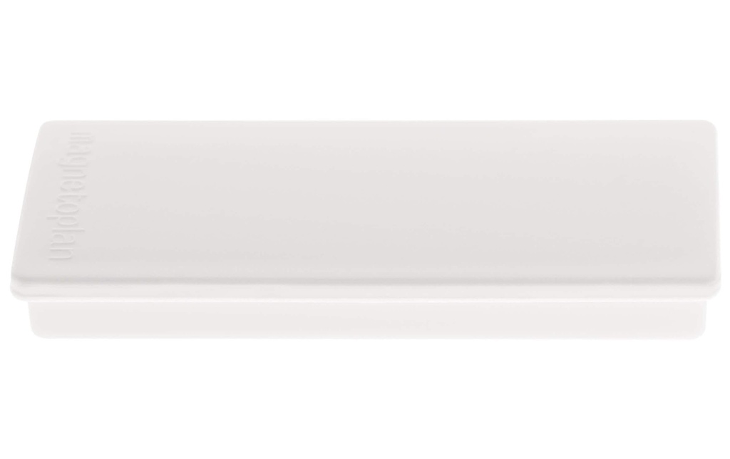 Magnetoplan Aimant Rectangle Blanc, 10 Pièce/s