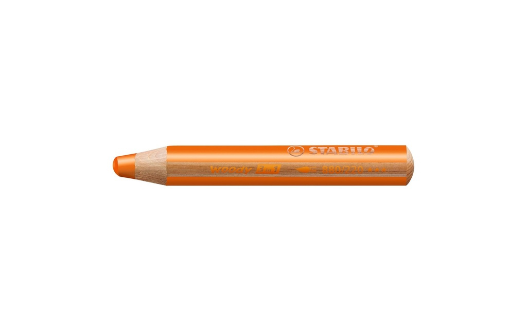 STABILO Crayons WOODY 3 en 1 orange