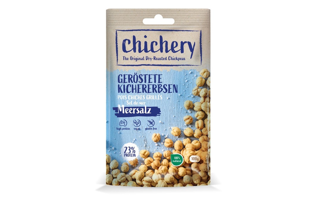 Chichery Pois chiches grillés sel de mer 100 g
