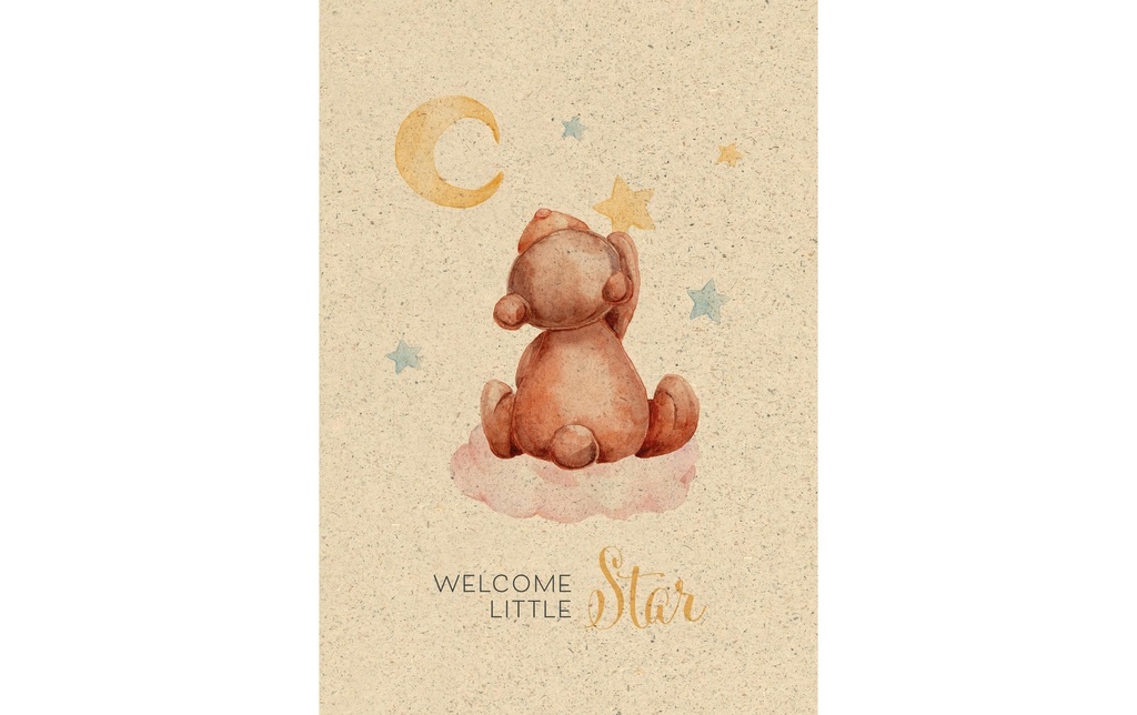 Natur Verlag Carte de félicitations Welcome little Star 12.2 x 17.5 cm