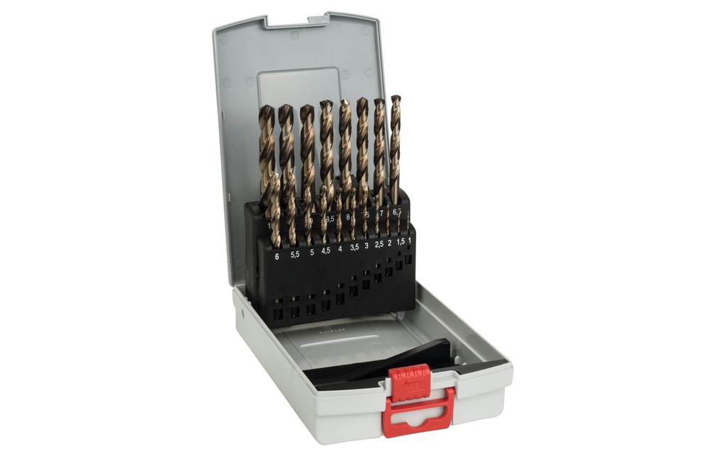 Bosch Professional Kits de forets à métaux HSS-Co ProBox, 19 pièces