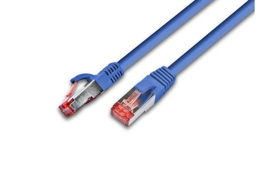Wirewin Câble patch RJ-45 - RJ-45, Cat 6A, S/FTP, 10 m, Bleu