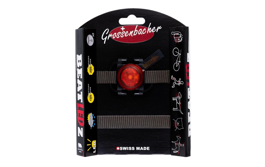 Grossenbacher Lampe BeatLEDz SG1, Rouge