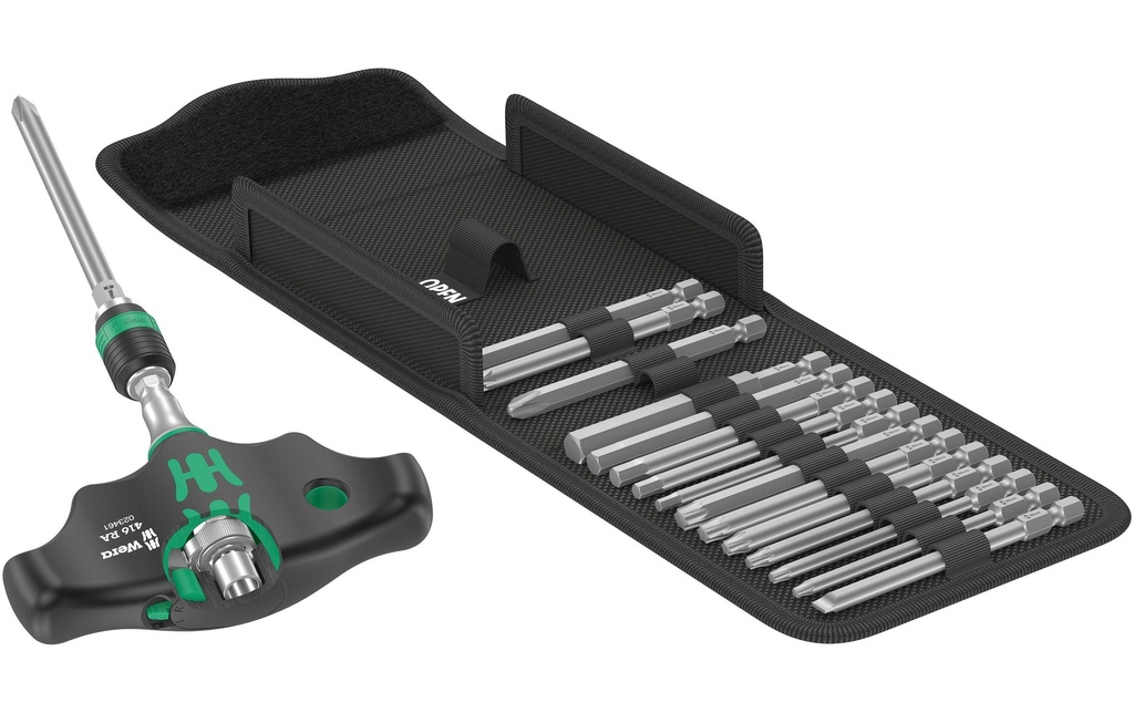 Wera Kits de bits Kraftform Kompakt 400 RA Set 1, 17 Pièce/s pièce(s)