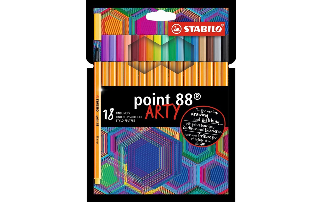 STABILO Point 88 Arty étui 18pces (18 pces)
