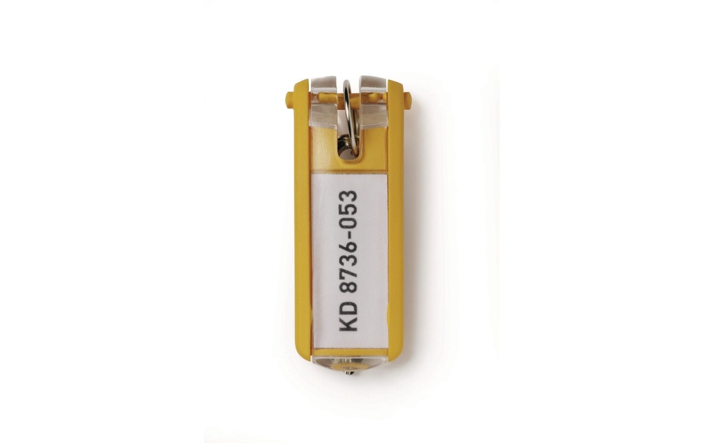 DURABLE Porte-clés jaune (6 pces)