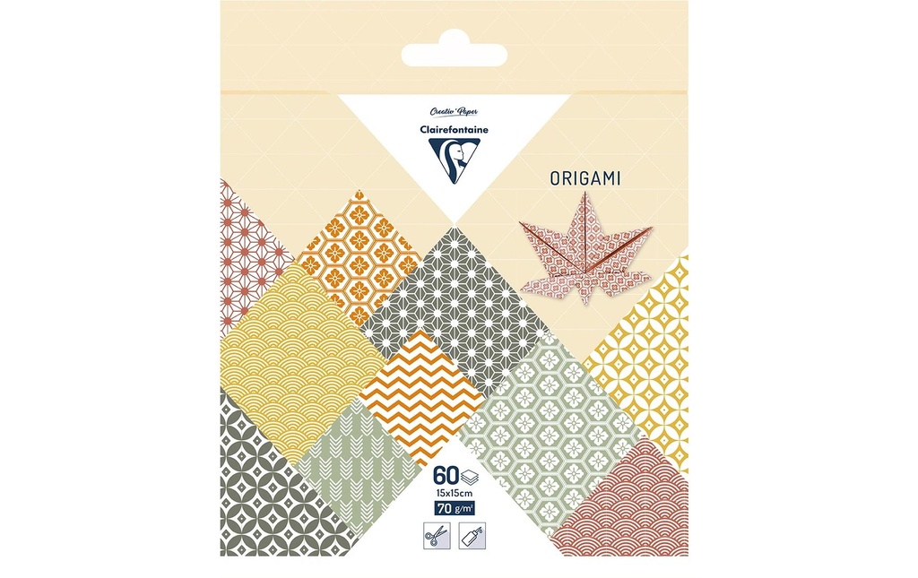 Clairefontaine Papier de bricolage Papier origami Automne, 60 feuilles