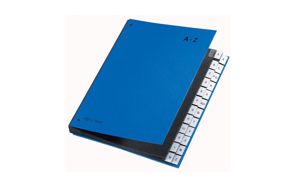 PAGNA Classeur à comp. A-Z bleu