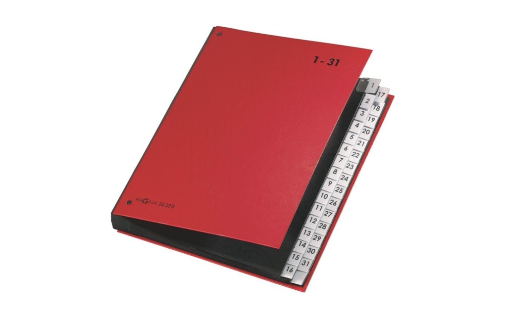 PAGNA Classeur à comp. 1-31 rouge