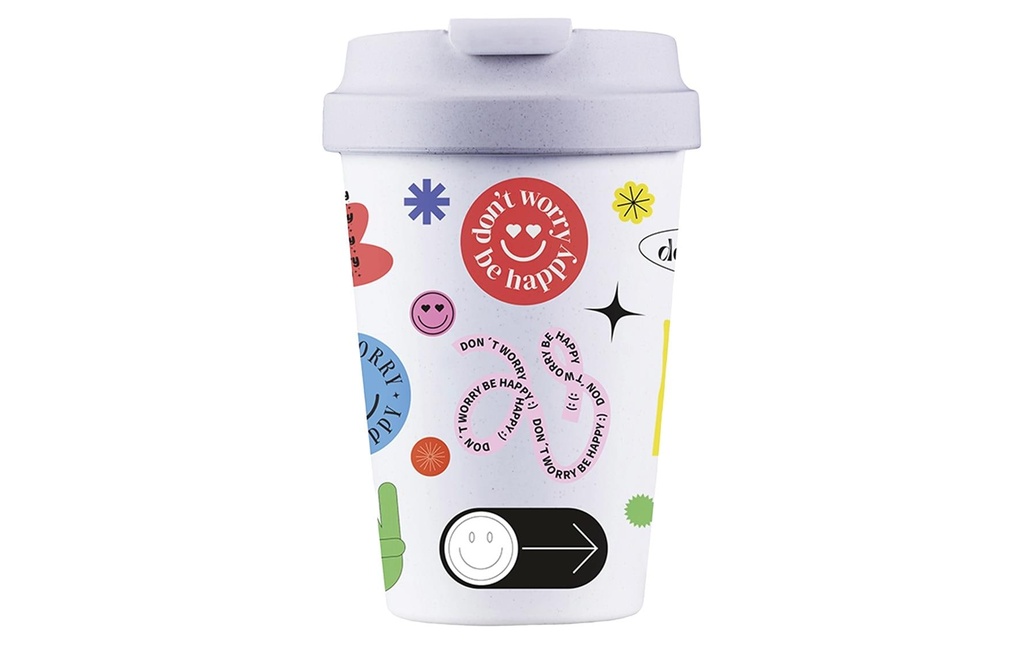 BioLoco Gobelet de plein air Easy Cup-Dont worry 350 ml