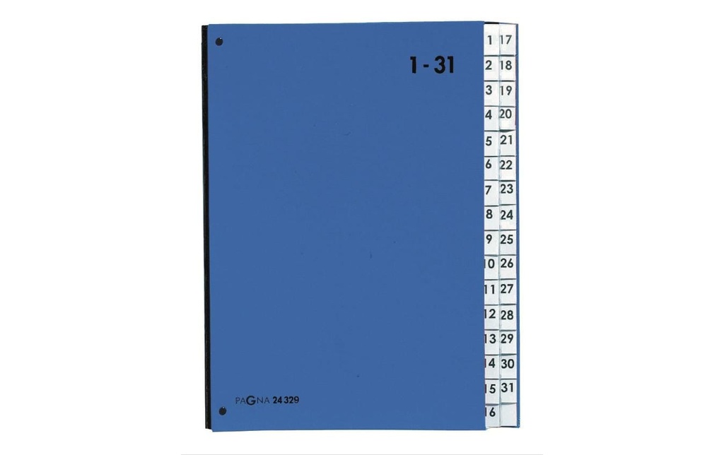 PAGNA Classeur à comp. 1-31 bleu