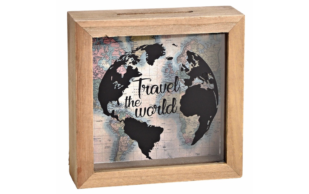 G. Wurm Tirelire Travel the world 5 x 15 x 15 cm