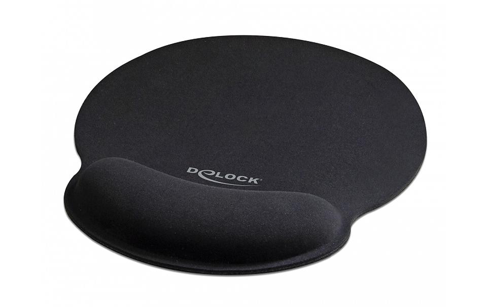 Delock Tapis de souris ergonomique avec repose-poignet Noir