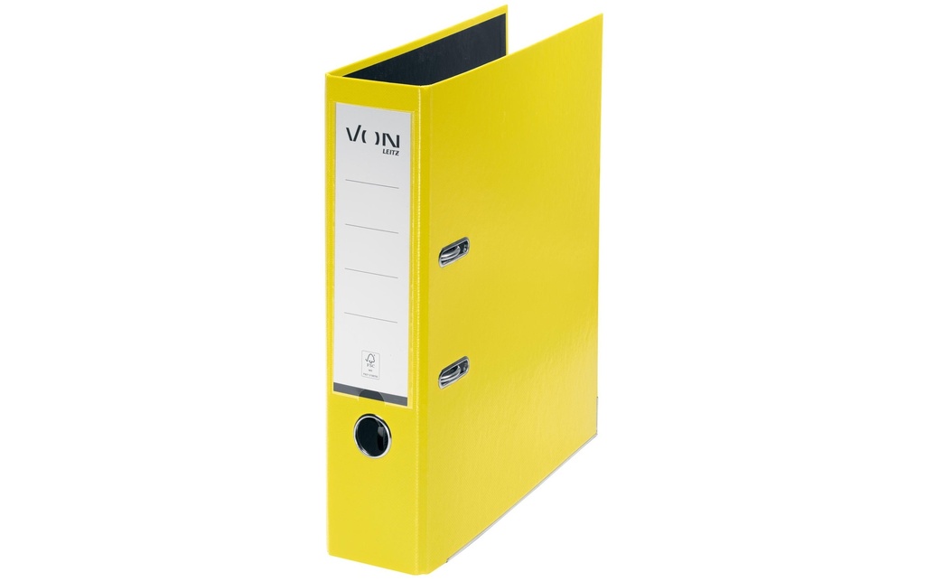 VON Dossier avec PP/papier, 8 cm, Jaune