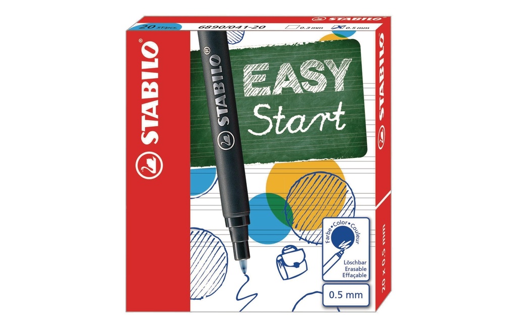 STABILO EASYoriginal Refill bleu (20 pces)
