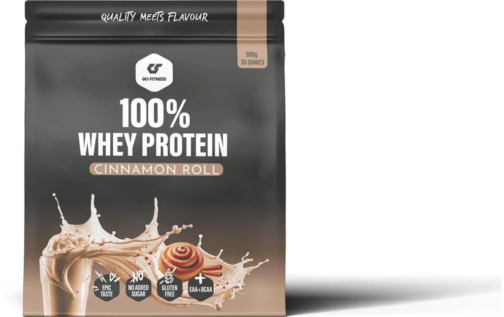 Go Fitness Poudre 100% Whey Protein Cannelle 900 g