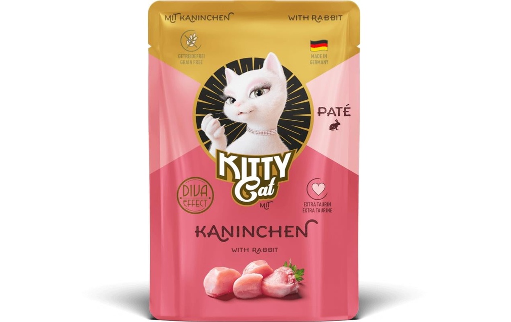 KITTY Cat Alimentation humide Pouch Paté Lapin 85 g