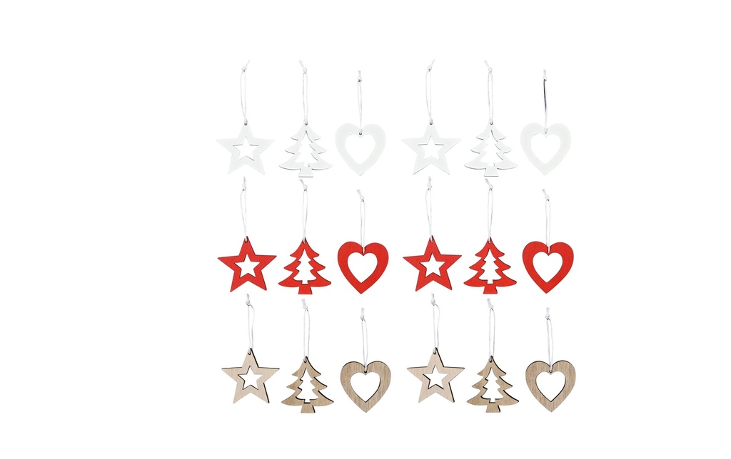 COCON Attache avec trois motifs, Rouge